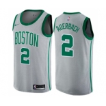 Men's Nike Boston Celtics #2 Red Auerbach Swingman Gray NBA Jersey - City Edition