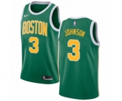 Men's Nike Boston Celtics #3 Dennis Johnson Green Swingman Jersey - Earned Edition