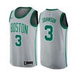 Men's Nike Boston Celtics #3 Dennis Johnson Swingman Gray NBA Jersey - City Edition