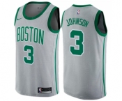 Men's Nike Boston Celtics #3 Dennis Johnson Swingman Gray NBA Jersey - City Edition