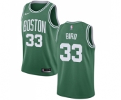 Men's Nike Boston Celtics #33 Larry Bird Swingman Green(White No.) Road NBA Jersey - Icon Edition