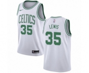 Men's Nike Boston Celtics #35 Reggie Lewis Swingman White NBA Jersey - Association Edition