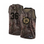 Men's Nike Boston Celtics #36 Shaquille O'Neal Swingman Camo Realtree Collection NBA Jersey