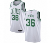 Men's Nike Boston Celtics #36 Shaquille O'Neal Swingman White NBA Jersey - Association Edition