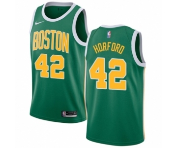 Men's Nike Boston Celtics #42 Al Horford Green Swingman Jersey - Earned Edition