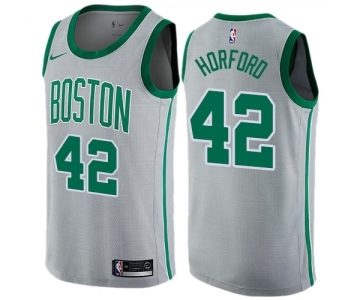 Men's Nike Boston Celtics #42 Al Horford Swingman Gray NBA Jersey - City Edition