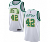 Men's Nike Boston Celtics #42 Al Horford Swingman White NBA Jersey - City Edition