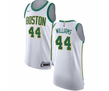 Men's Nike Boston Celtics #44 Robert Williams Authentic White NBA Jersey - City Edition