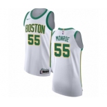 Men's Nike Boston Celtics #55 Greg Monroe Authentic White NBA Jersey - City Edition