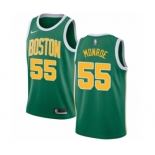 Men's Nike Boston Celtics #55 Greg Monroe Green Swingman Jersey - Earned Edition