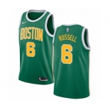 Men's Nike Boston Celtics #6 Bill Russell Green Swingman Jersey - Earned Edition