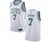 Men's Nike Boston Celtics #7 Jaylen Brown Authentic White NBA Jersey - Association Edition