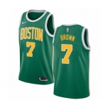 Men's Nike Boston Celtics #7 Jaylen Brown Green Swingman Jersey - Earned Edition