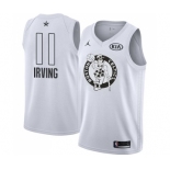 Men's Nike Jordan Boston Celtics #11 Kyrie Irving Swingman White 2018 All-Star Game NBA Jersey