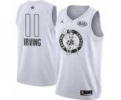 Men's Nike Jordan Boston Celtics #11 Kyrie Irving Swingman White 2018 All-Star Game NBA Jersey