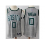 Nike Boston Celtics #0 Jayson Tatum Gray NBA Swingman City Edition Jersey