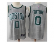 Nike Boston Celtics #0 Jayson Tatum Gray NBA Swingman City Edition Jersey