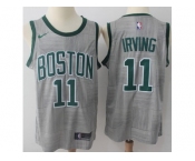 Nike Boston Celtics #11 Kyrie Irving Gray NBA Swingman City Edition Jersey