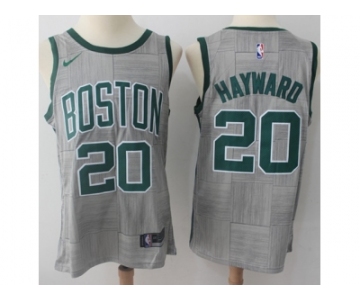 Nike Boston Celtics #20 Gordon Hayward Gray NBA Swingman City Edition Jersey