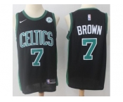 Nike Boston Celtics #7 Jaylen Brown Black NBA Swingman Jersey