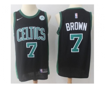 Nike Boston Celtics #7 Jaylen Brown Black NBA Swingman Jersey