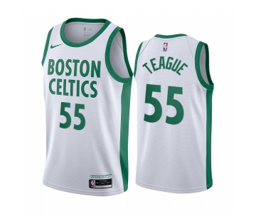 Nike Celtics #55 Jeff Teague White NBA Swingman 2020-21 City Edition Jersey