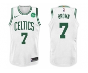 Nike NBA Boston Celtics #7 Jaylen Brown Jersey 2017 18 New Season White Jersey