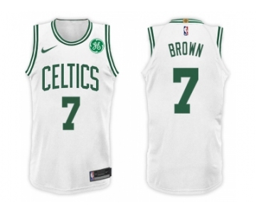 Nike NBA Boston Celtics #7 Jaylen Brown Jersey 2017 18 New Season White Jersey