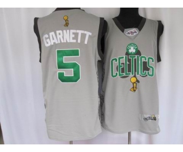 boston celtics #5 garnett grey