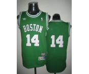 nba boston celtics #14 boston green(white number)