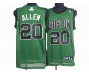 nba boston celtics #20 allen green(black number)