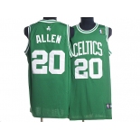 nba boston celtics #20 allen green(white number)