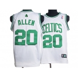 nba boston celtics #20 allen whtie