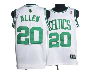 nba boston celtics #20 allen whtie