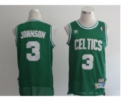 nba boston celtics #3 johnson green(fans edition)