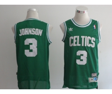 nba boston celtics #3 johnson green(fans edition)