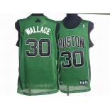 nba boston celtics #30 wallace green(black number)