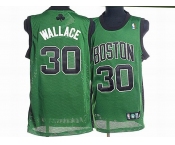 nba boston celtics #30 wallace green(black number)