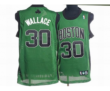 nba boston celtics #30 wallace green(black number)