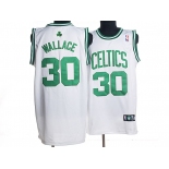 nba boston celtics #30 wallace white