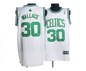 nba boston celtics #30 wallace white