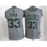 nba boston celtics #33 bird grey[static fashion swingman]