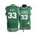 nba boston celtics #33 bird m&n green