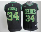 nba boston celtics #34 pierce black[camo fashion swingman]