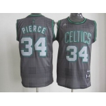 nba boston celtics #34 pierce black/grey[2012]