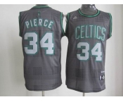 nba boston celtics #34 pierce black/grey[2012]