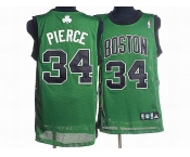 nba boston celtics #34 pierce green(black number)