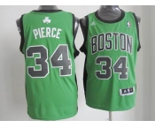 nba boston celtics #34 pierce green(black number)[revolution 30 swingman]