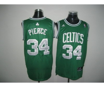 nba boston celtics #34 pierce green(white number)[2011 swingman revolution 30]