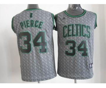 nba boston celtics #34 pierce grey[static fashion swingman]